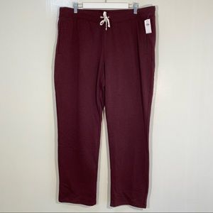 Old Navy burgundy straight leg sweat pants size XL